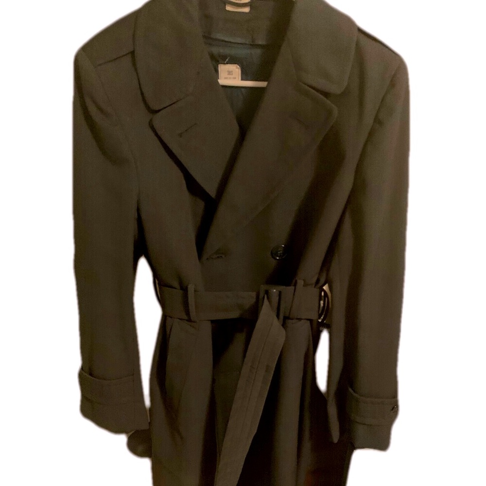 Vintage London Fog Style Full-Length Trench Coat With Zip Out Lining